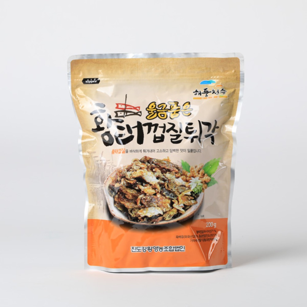 [진도강황영농조합법인] 울금품은 황태껍질튀각 200g