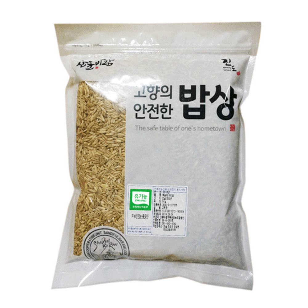 [산들바람] 2021년산 국산 유기농 귀리쌀 1kg
